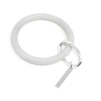 Personalized Silicone Keyring Bracelet with Bar - Bauble Sky