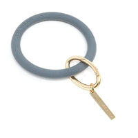 Personalized Silicone Keyring Bracelet with Bar - Bauble Sky