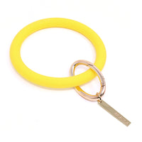 Personalized Silicone Key Ring Bracelet with Bar - Bauble Sky