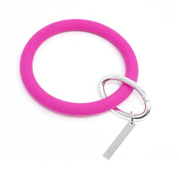 Personalized Silicone Keyring Bracelet with Bar - Bauble Sky