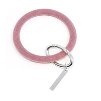 Personalized Silicone Keyring Bracelet with Bar - Bauble Sky