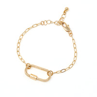 Carabiner Lock Linked Bracelet - Bauble Sky