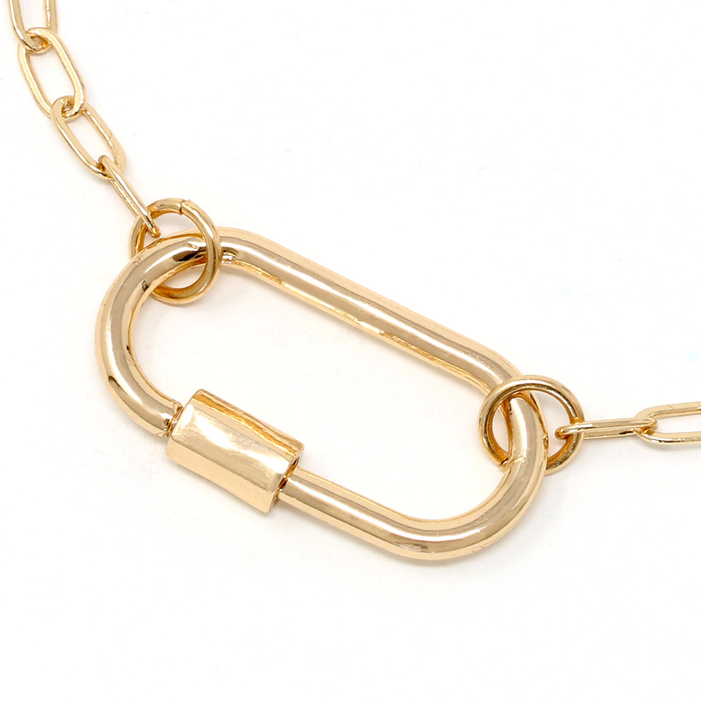 Carabiner Lock Linked Bracelet - Bauble Sky