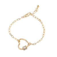 Heart Carabiner Lock Bracelet - Bauble Sky