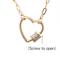 Heart Carabiner Lock Bracelet - Bauble Sky
