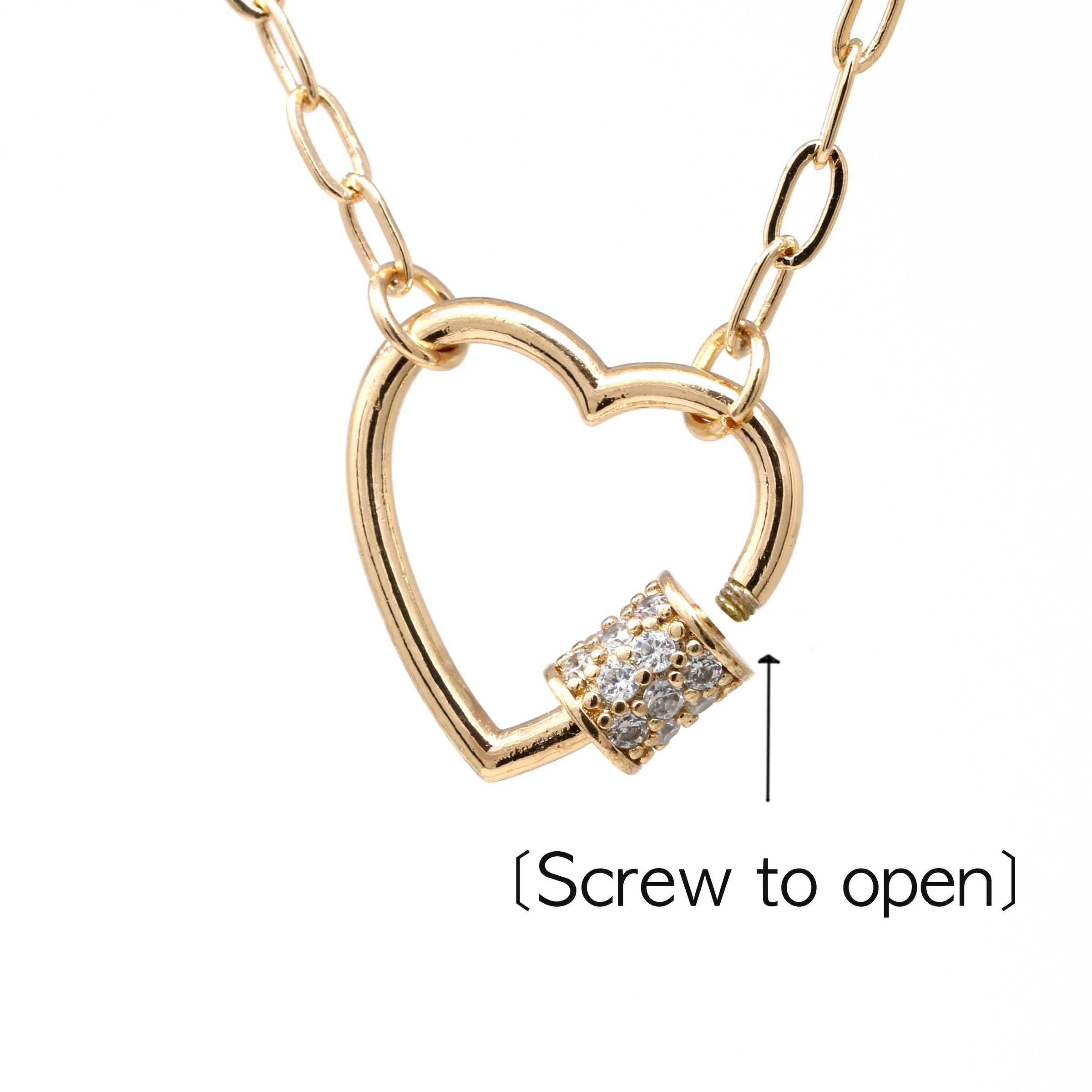 Heart Carabiner Lock Bracelet - Bauble Sky