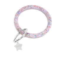 Personalized Silicone Key Ring Bracelet with Star - Bauble Sky