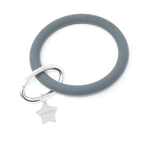 Personalized Silicone Key Ring Bracelet with Star - Bauble Sky