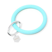 Personalized Silicone Key Ring Bracelet with Hexagon - Bauble Sky