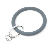 Silicone Key Ring Bracelet with Heart Carabiner Lock - Bauble Sky