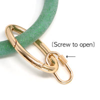 Silicone Key Ring Bracelet with Carabiner Lock - Bauble Sky