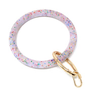 Silicone Key Ring Bracelet with Carabiner Lock - Bauble Sky