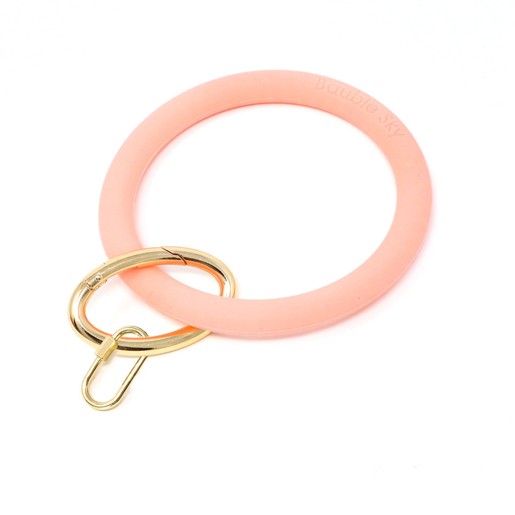 Silicone Key Ring Bracelet with Carabiner Lock - Bauble Sky