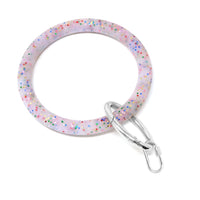 Silicone Key Ring Bracelet with Carabiner Lock - Bauble Sky