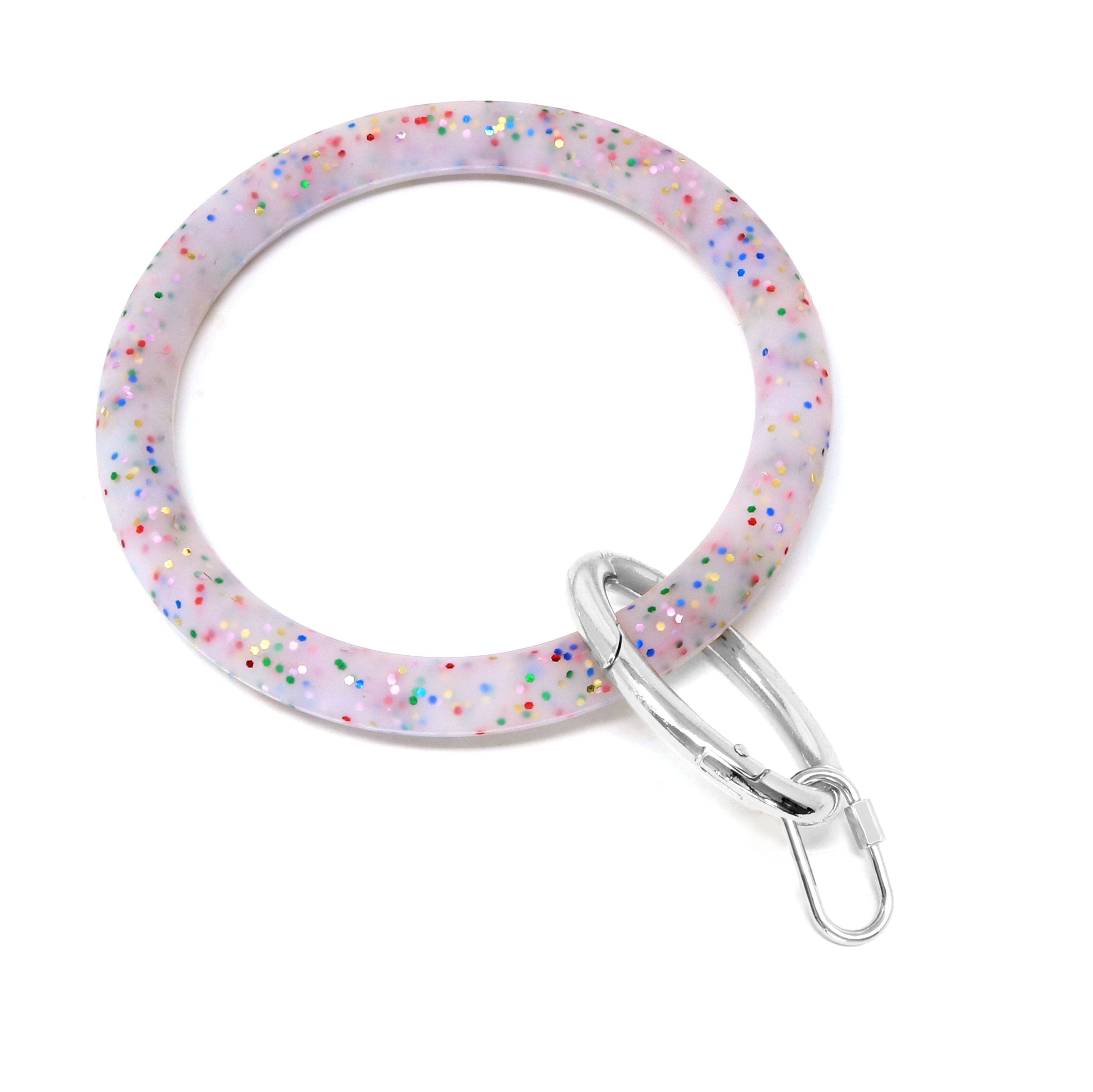 Silicone Key Ring Bracelet with Carabiner Lock - Bauble Sky