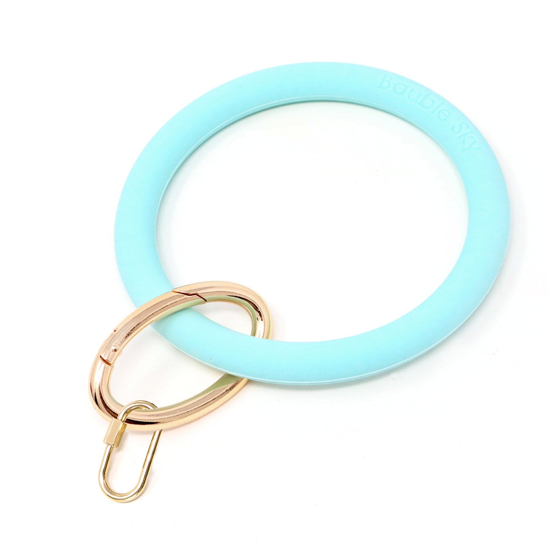 Silicone Key Ring Bracelet with Carabiner Lock - Bauble Sky