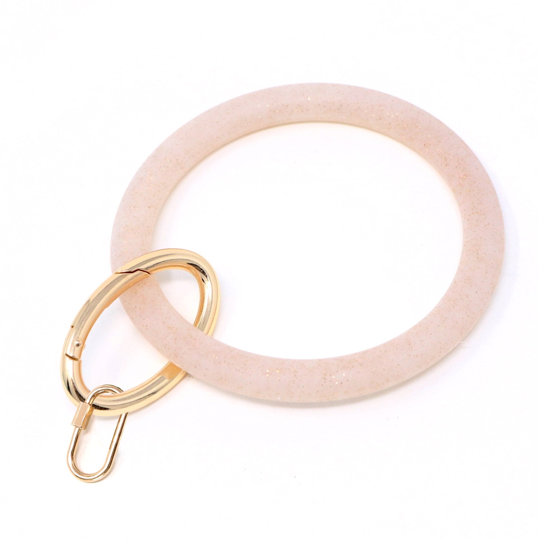 Silicone Key Ring Bracelet with Carabiner Lock - Bauble Sky