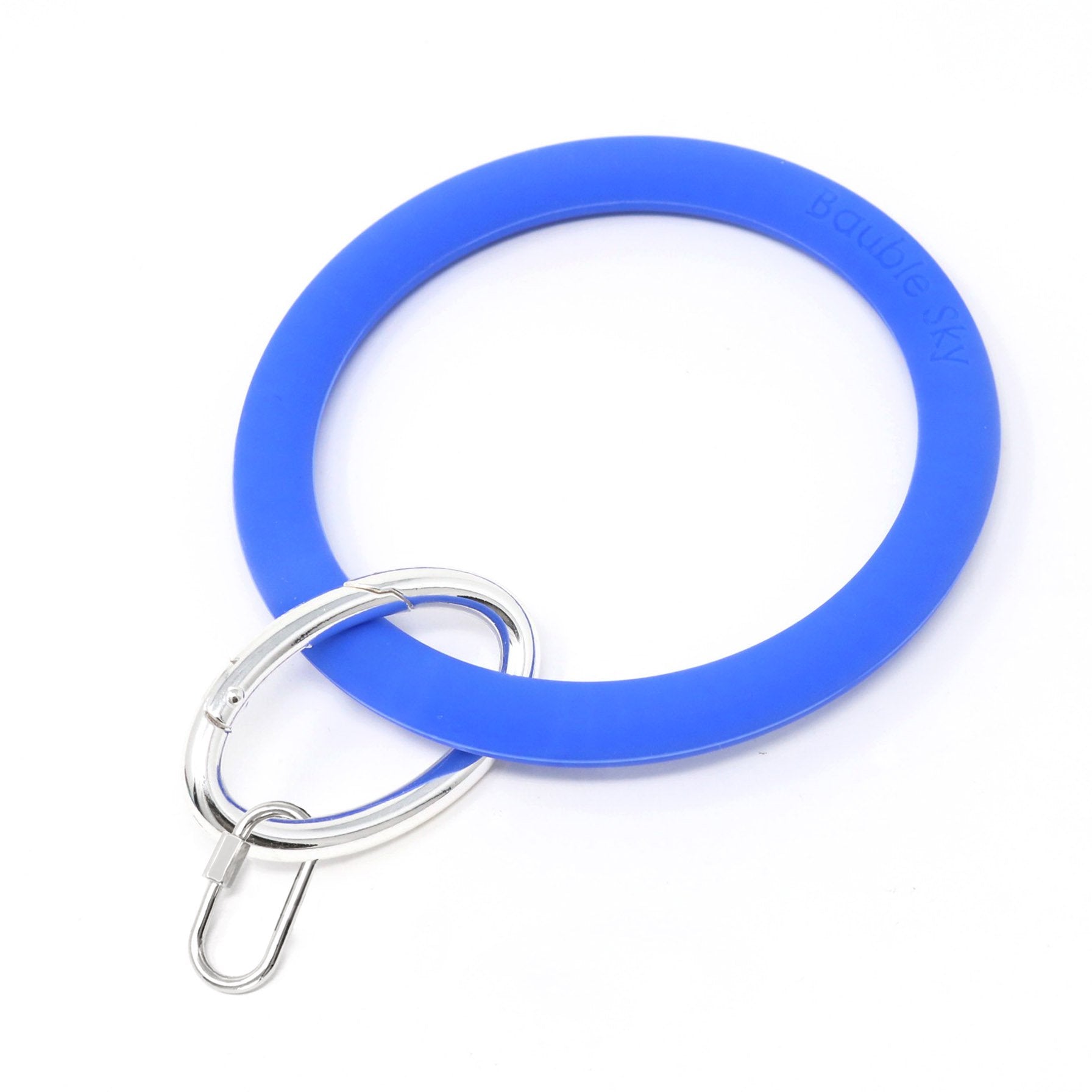 Silicone Key Ring Bracelet with Carabiner Lock - Bauble Sky