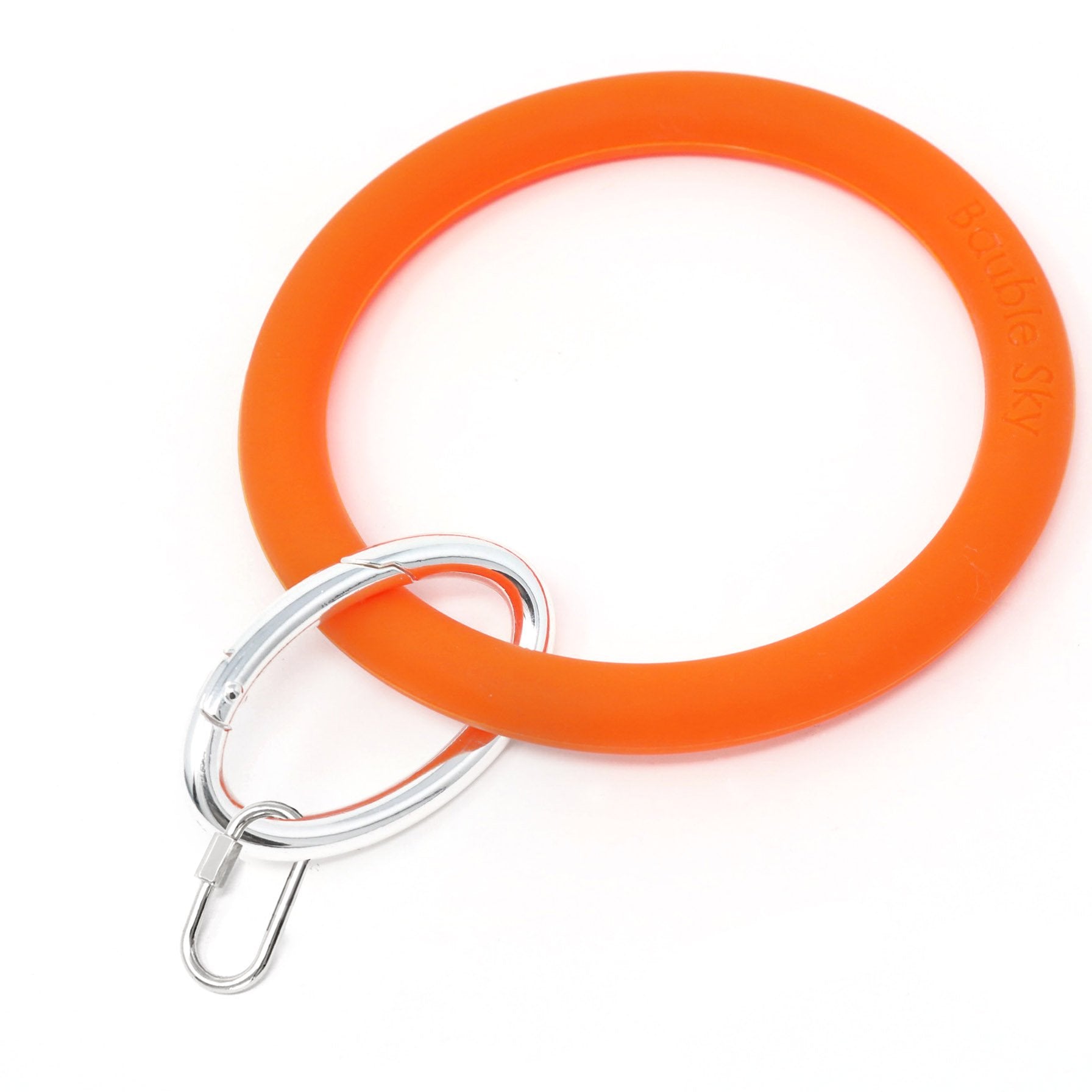 Silicone Key Ring Bracelet with Carabiner Lock - Bauble Sky