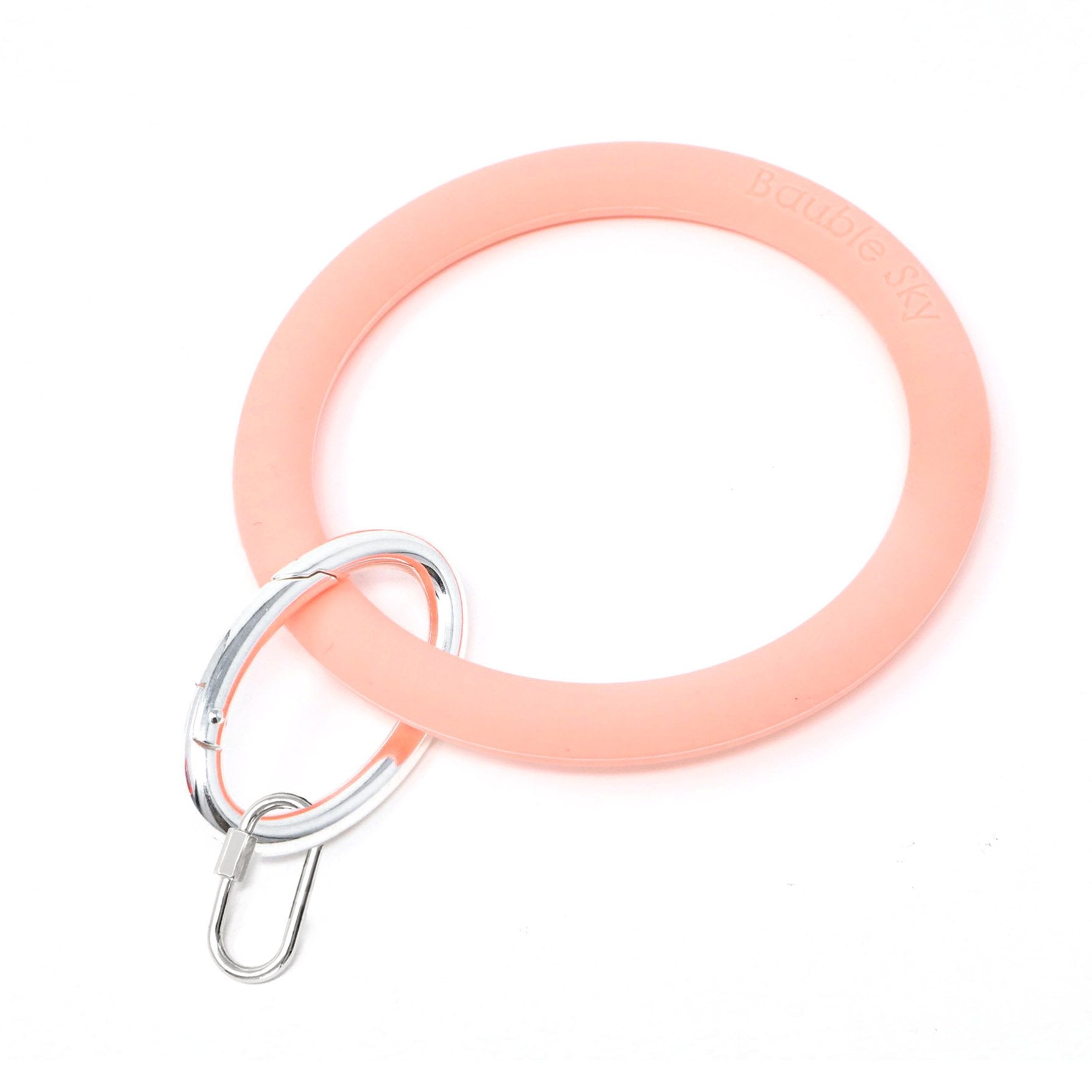 Silicone Key Ring Bracelet with Carabiner Lock - Bauble Sky