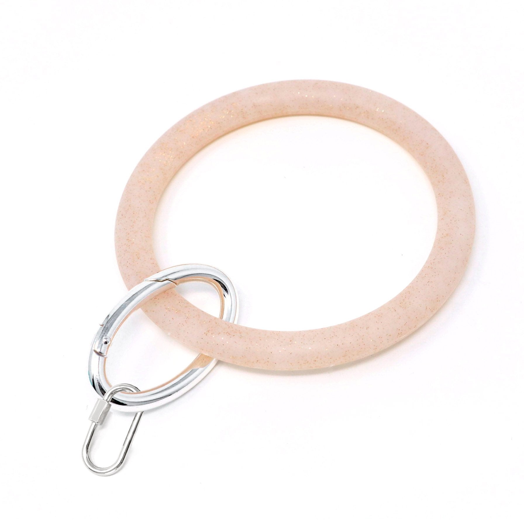 Silicone Key Ring Bracelet with Carabiner Lock - Bauble Sky