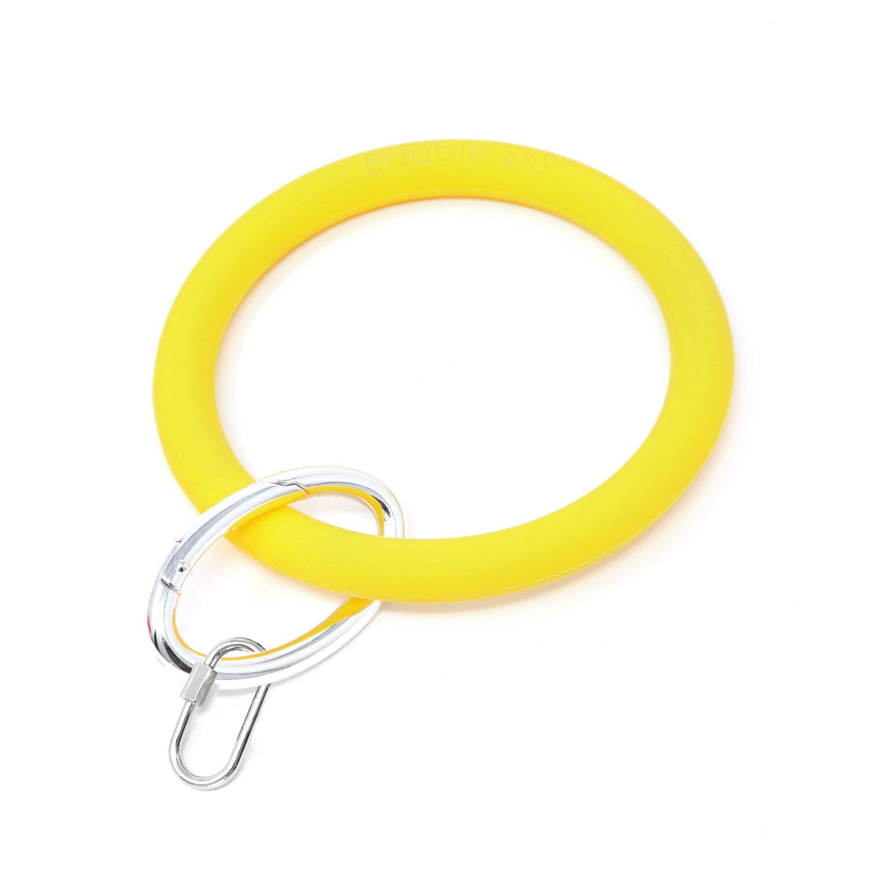 Silicone Key Ring Bracelet with Carabiner Lock - Bauble Sky