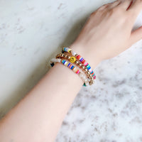 Smiley Face Stackable Set of 3 Bracelets