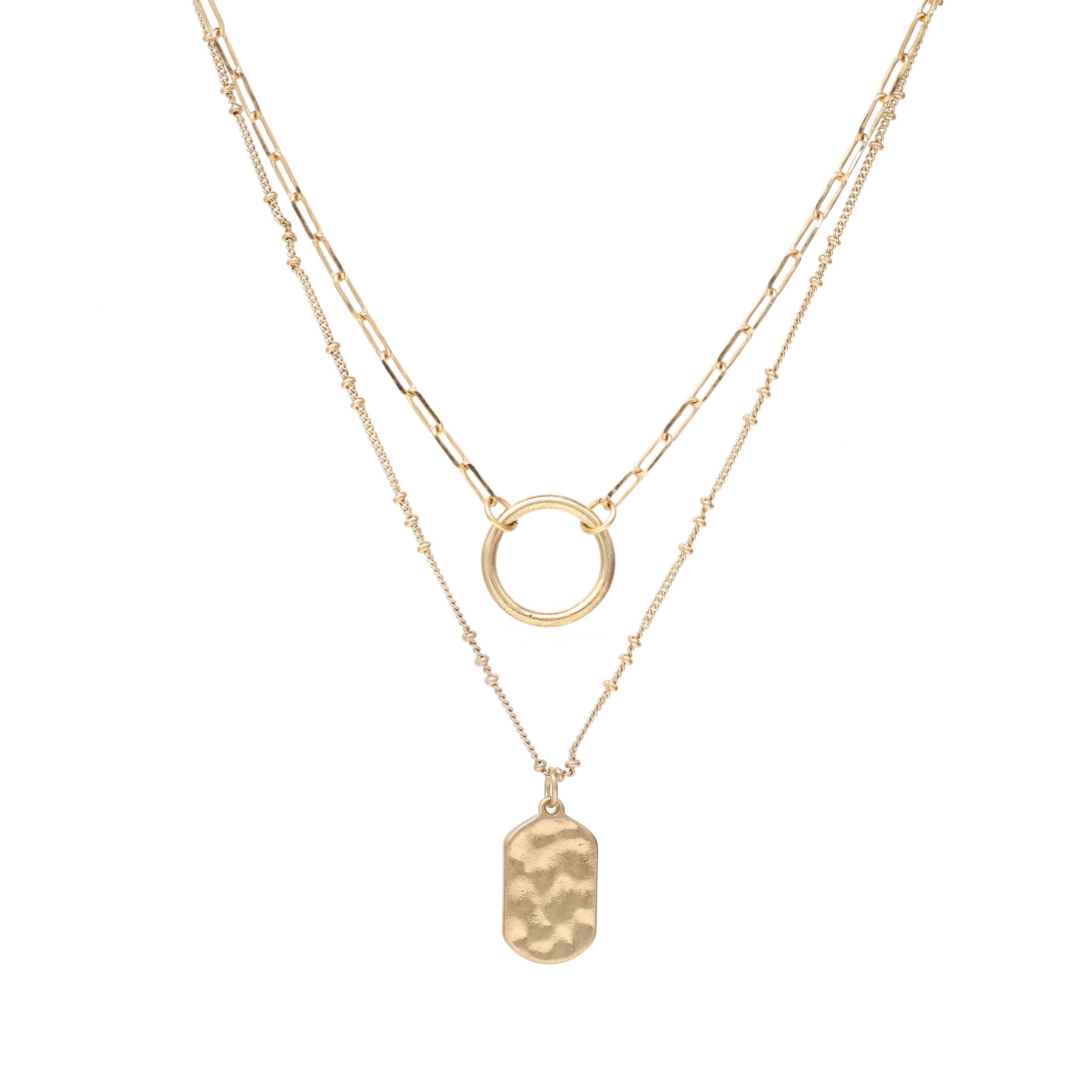 2 Layer Necklace with Charm - Bauble Sky