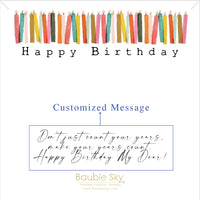 Personalized Birthday Initial Necklace