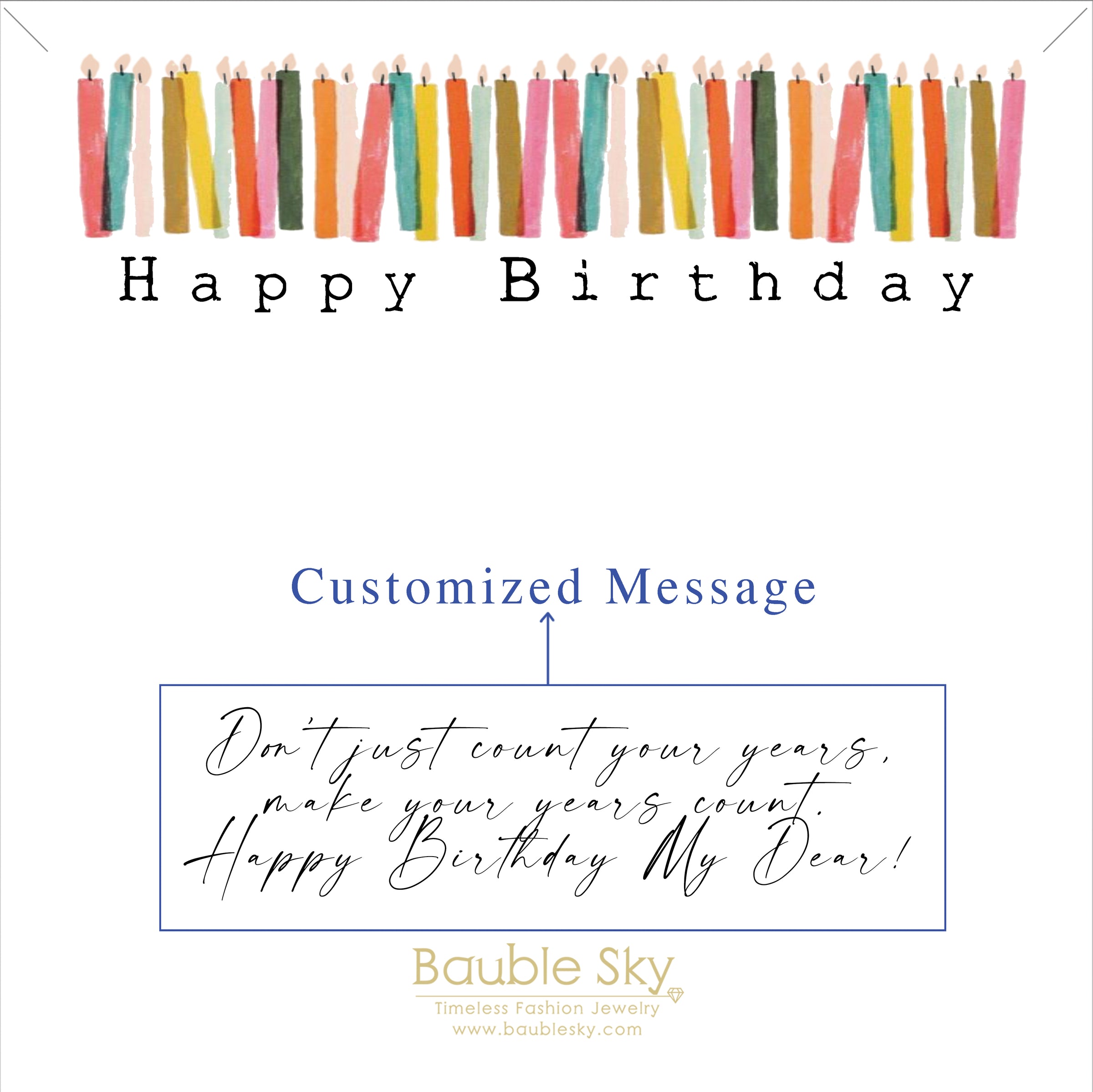 Personalized Birthday Initial Necklace