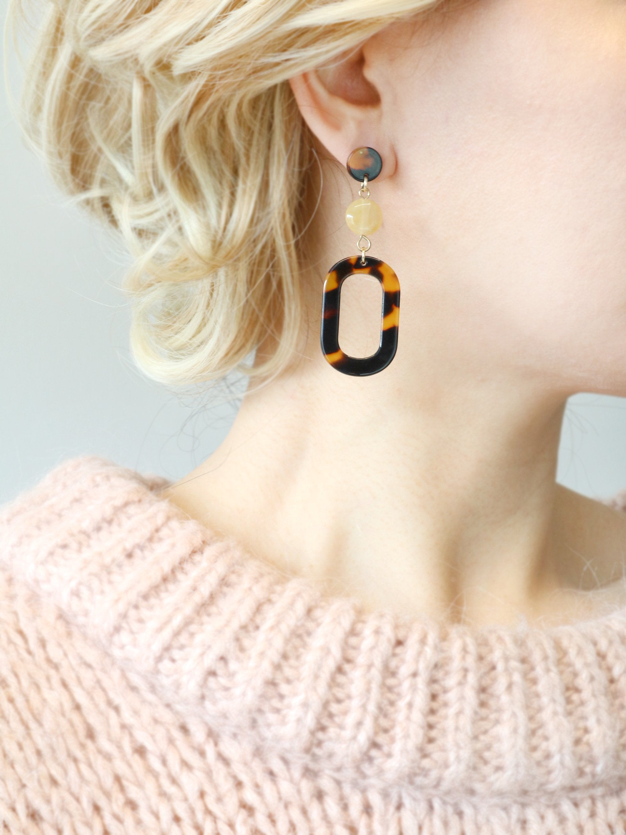 Geometric Tortoise Earring - Bauble Sky
