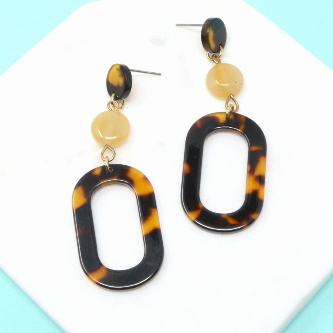 Geometric Tortoise Earring - Bauble Sky