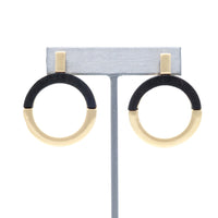 Geometric Wooden Earring - Bauble Sky