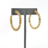 Textured Modern Metal Hoop - Bauble Sky
