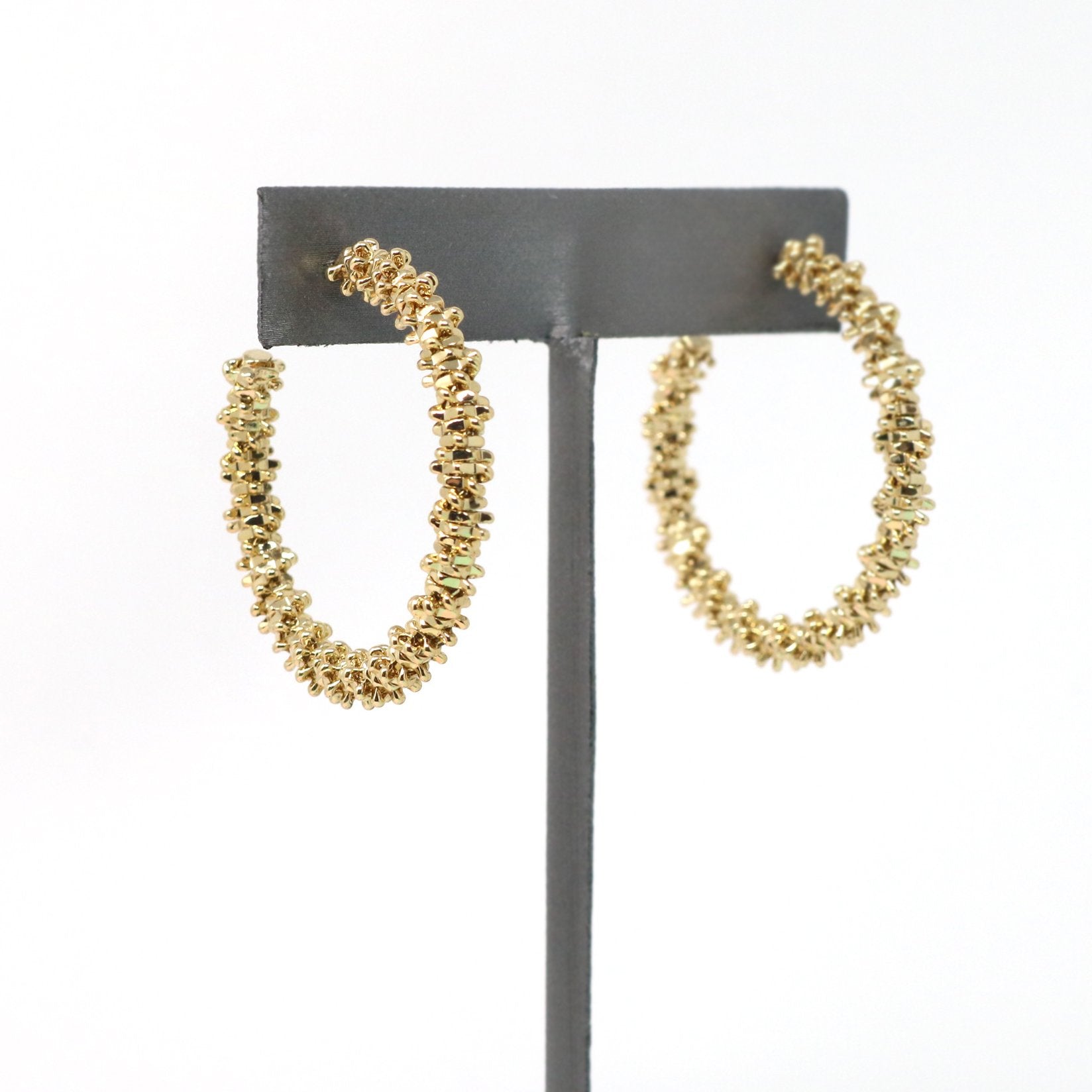 Textured Modern Metal Hoop - Bauble Sky