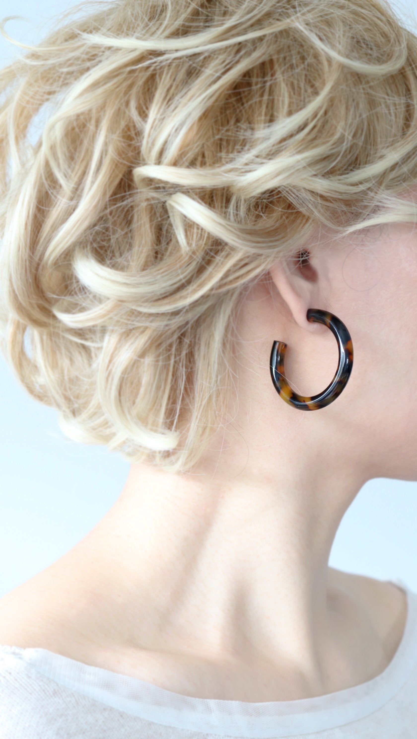 Resin Hoop Earring - Bauble Sky