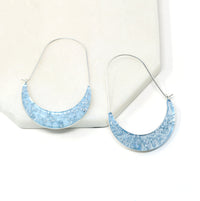 Crescent Resin Hoop Earring - Bauble Sky