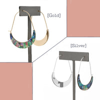 Abalone Shell Crescent Hoop - Bauble Sky