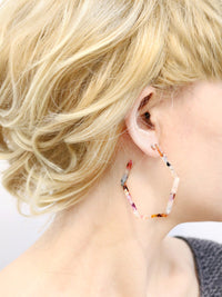 Hexagon Tortoise Hoop Earring - Bauble Sky