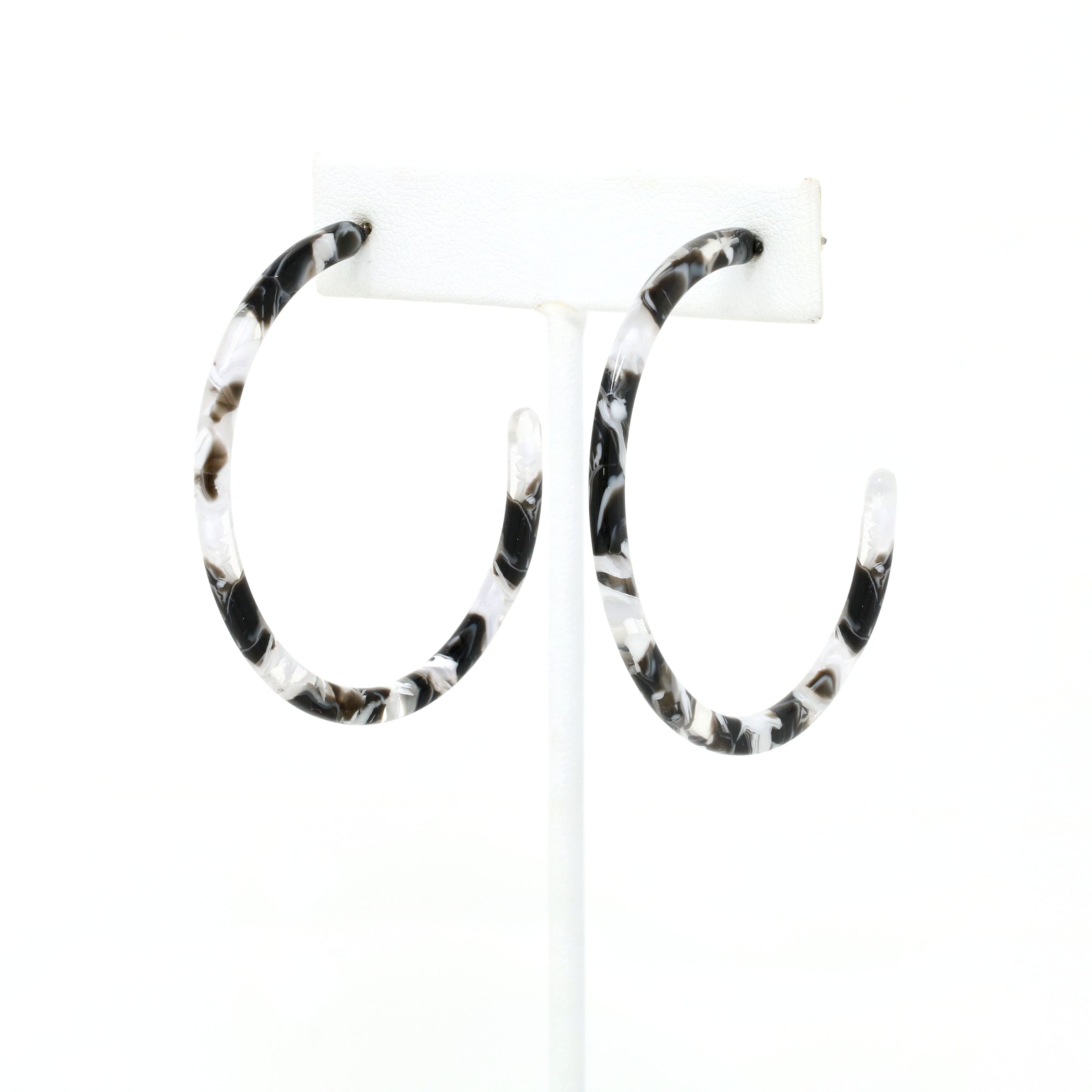 Resin Hoop Earrings