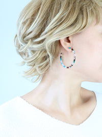 Resin Hoop Earrings