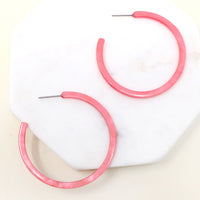 Resin Hoop Earrings