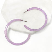 Resin Hoop Earrings