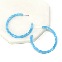 Resin Hoop Earrings