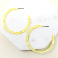 Resin Hoop Earrings