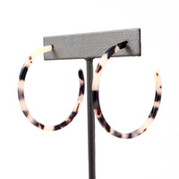 Circle Resin Hoop Earrings - Bauble Sky