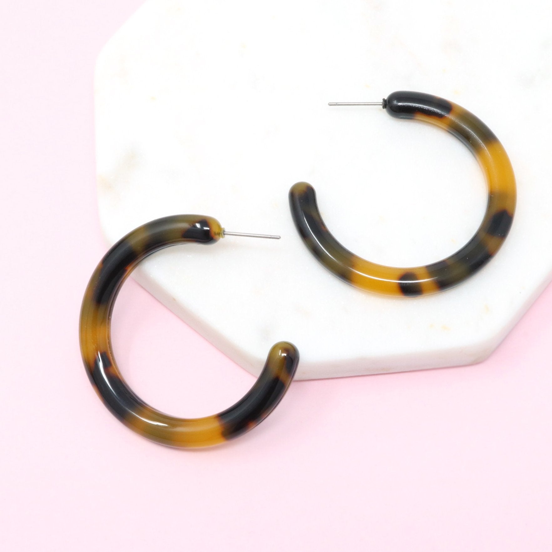 Resin Hoop Earring - Bauble Sky