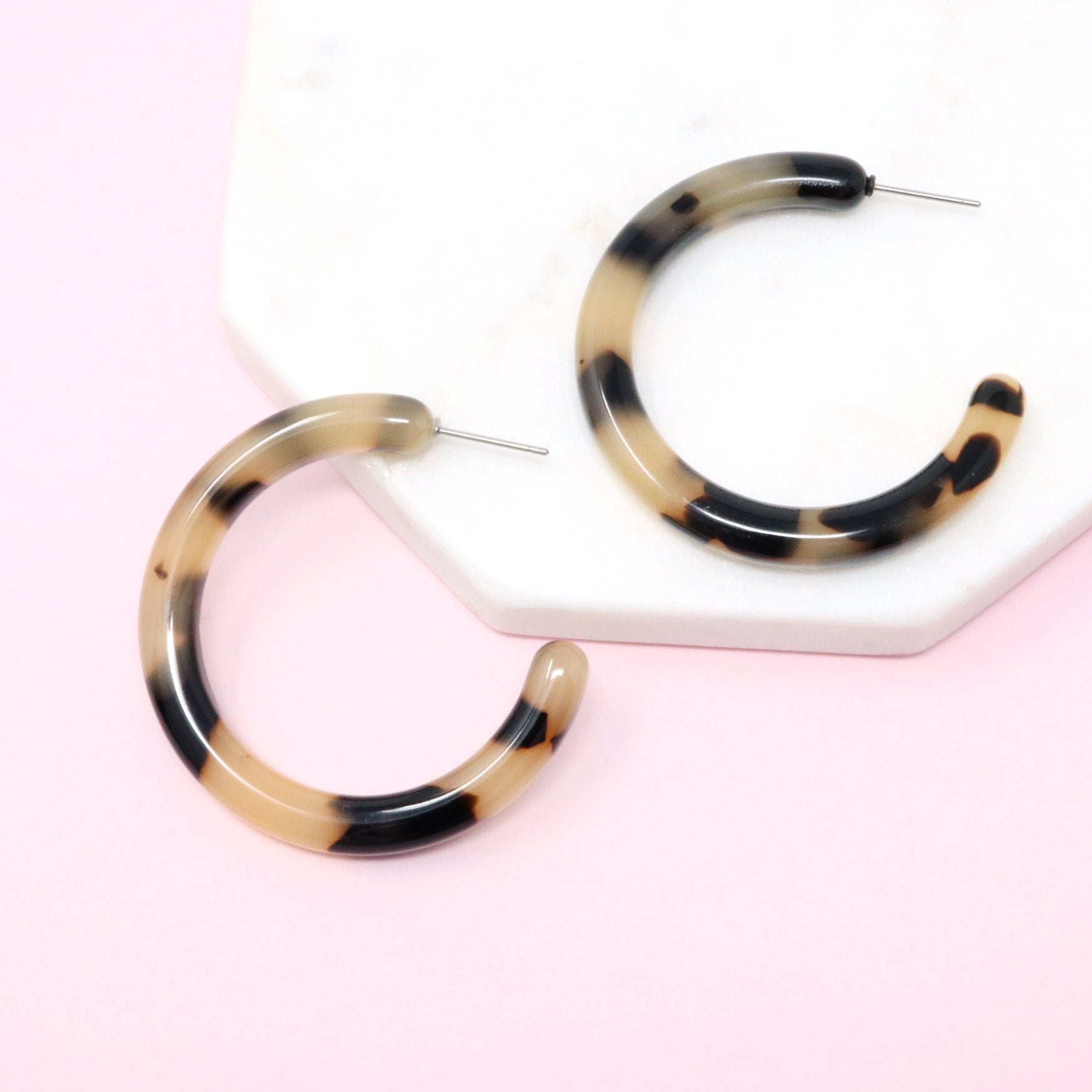 Resin Hoop Earring - Bauble Sky
