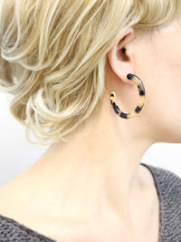 Resin Hoop Earring - Bauble Sky