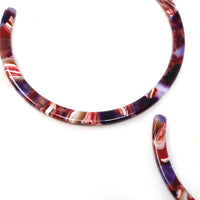 Circle Resin Hoop Earrings - Bauble Sky